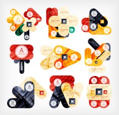 Collection of infographic option layouts N7