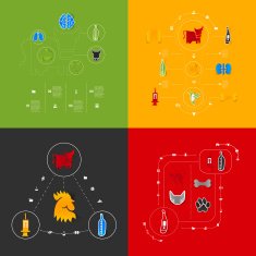 Set of veterinary icons N64
