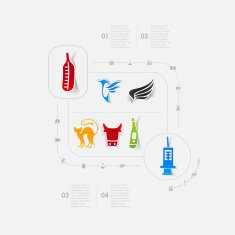 Set of veterinary icons N66