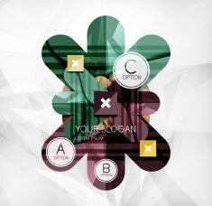 Modern infographic option layout N43