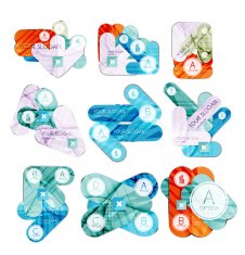 Collection of 9 arrow infographic layouts N9