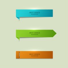 vector modern bookmarks element design