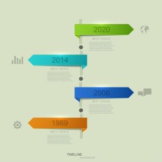 vector timeline infographic element design N2