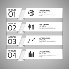White Paper Infographic Option Background