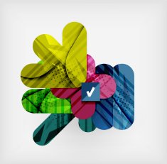 Modern web presentation design layout N166