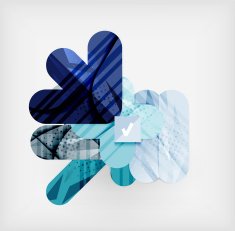 Modern web presentation design layout N184