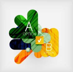 Modern web presentation design layout N246