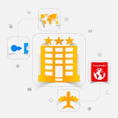 Set of summer tourism icons N374