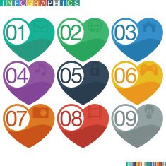 Abstract infographics flat design N20