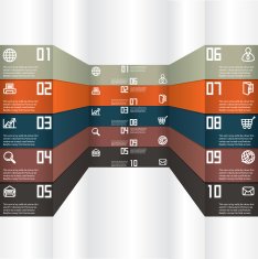 Abstract paper infografics N21