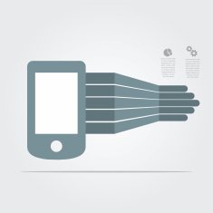 Smartphone infographic element N5