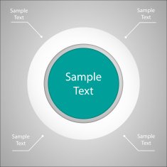 colorful round metaball diagram infographics N2