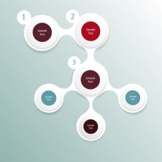 colorful round metaball diagram infographics N7