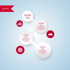 metaball colorful round diagram infographics N98