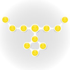 metaball colorful round diagram infographics N100
