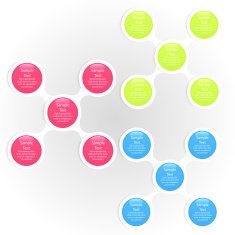 metaball colorful round diagram infographics N102