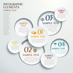 abstract circle tag infographics