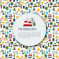 Modern industrial flat infographic background N12
