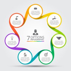 Vector circle element for infographic N50