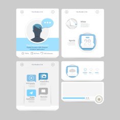 Infographics Elements for Web and mobile templates