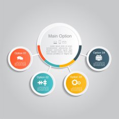 Infographic report template layout Vector illustration N35