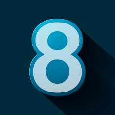 Volume icons number eight N3