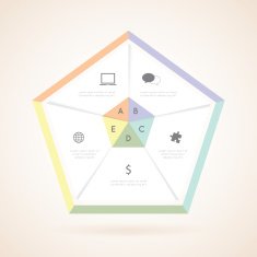 Modern infographic for business project N18