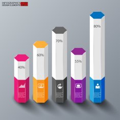 Infographics vector design template N214