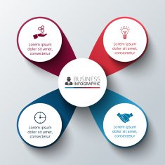 Vector circle infographic N61