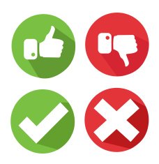 vector check mark icons