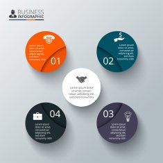 Vector circle element for infographic N53