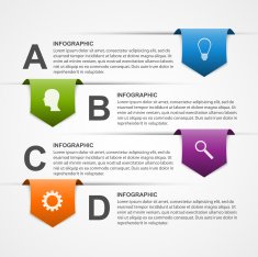 Abstract infographics design template N5