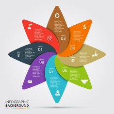Vector circle element for infographic N54
