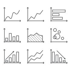 Set of vector diagrams for presentations