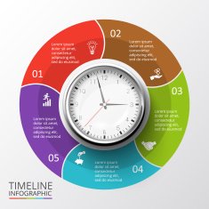 Vector circles elements for timeline infographic N2
