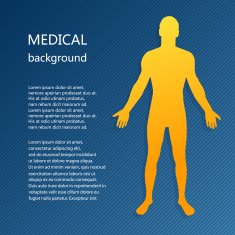 Medical background Abstract model of man
