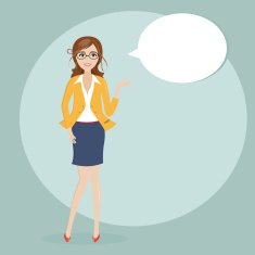 business woman people character occupation flat design at office N2