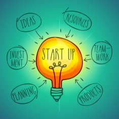 Light bulb for business startup