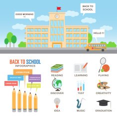 education infographics elements N2
