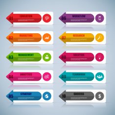 Infographic vector design template
