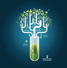 Science concept design template infographics N2
