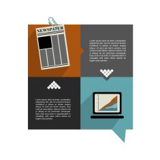 Flat tab diagram scheme infographic Simply editable design with icons N9