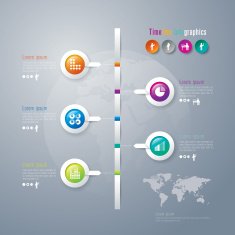 Infographics vector design template N220