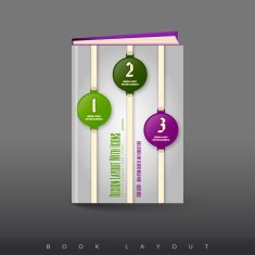 Modern abstract brochure as book Football theme N2