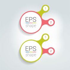 Two elements scheme diagram chart Infographic template