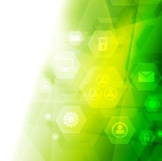 Abstract bright green tech background