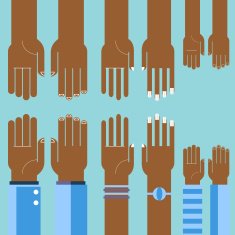 Business hands gestures design elements isolated N13