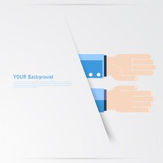 Business hands gestures design elements isolated N20