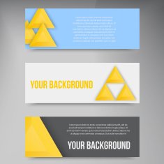 Vector abstract triangles template Object web N11
