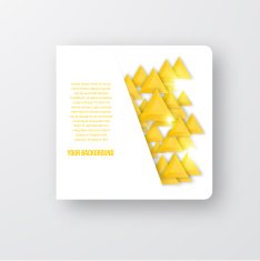 Vector abstract triangles template Object web N13